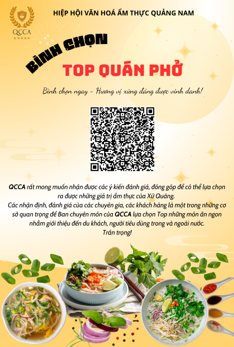 Bình chọn Top Quán Phở